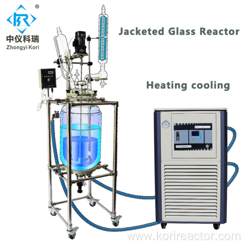 Laboratory glass reactor size